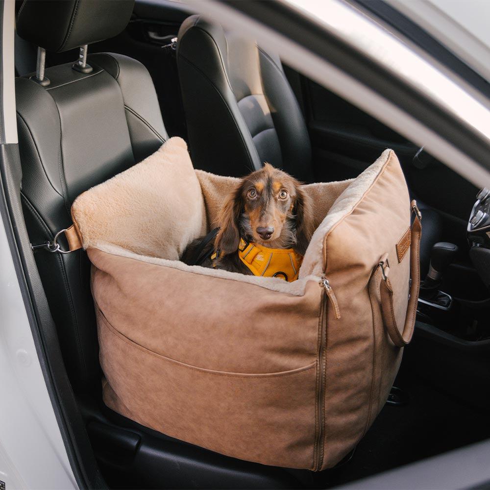 Cama de pet para carro, fofo, seguro e antiderrapante