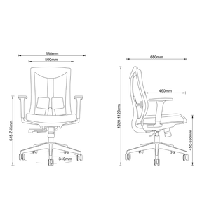 Essential Preta - Cadeira Ergonômica de Escritório