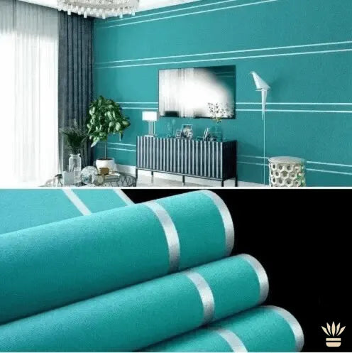 Papel de Parede Clean Royal Autoadesivo com Listras Verticais Luxo Sutil e Elegância