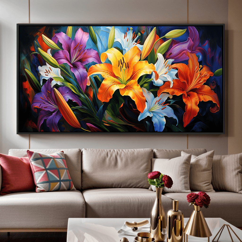 Quadro Flores Brilhosas