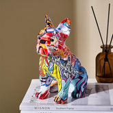 Estatueta Bulldog em Cores