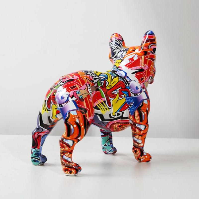 Estatueta Bulldog em Cores