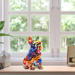 Estatueta Bulldog em Cores